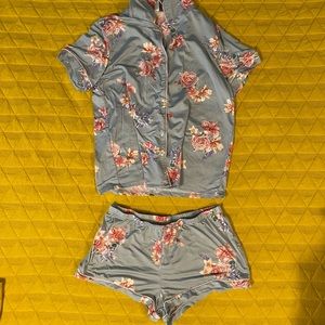 2 piece floral pj set